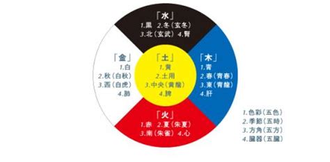 数字与五行|五行与数字、颜色，及身体的对应关系